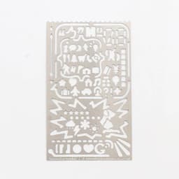 image-Multifunctional stainless steel hollow ruler cat Geometric figure drawing stencils templates metal ruler Diy Tool Diary Template