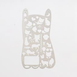 image-Multifunctional stainless steel hollow ruler cat Geometric figure drawing stencils templates metal ruler Diy Tool Diary Template
