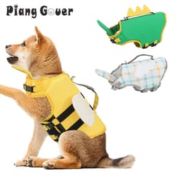image-Dog Life Jacket Summer Animal Shape Small Bee Medium Small Big Dogs Vest Swimsuit Pet Swim Suit