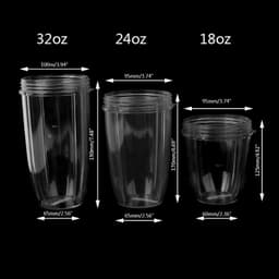 image-Juicer Cup Mug Clear Replacement For NutriBullet Nutri Bullet Juicer 18/24/32OZ Drop Ship No28