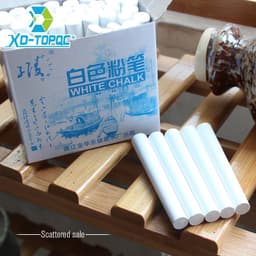 image-XinDi Dustless White Drawing Chalk For School Education Chalks High Quality Stationary Office Supplies Marker White Tizas CK03