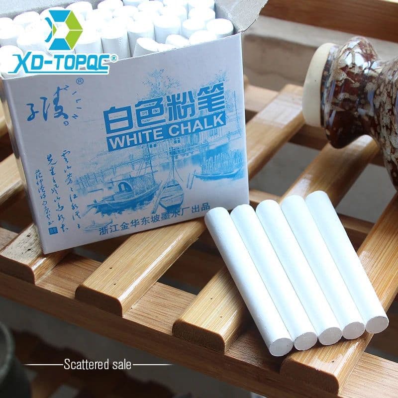 image-XinDi Dustless White Drawing Chalk For School Education Chalks High Quality Stationary Office Supplies Marker White Tizas CK03