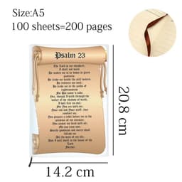 image-Psalm 23 - The LORD Is My Shepherd - Motivational Quotes Notebook Bible Verse Diary Note Book Filofax For Jesus Christian Gift