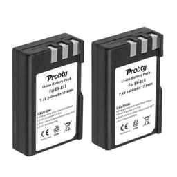 image-2400mAh EN EL9 EN EL9A EN-EL9 EL9A ENEL9 Batteries + LED Charger MH-23 for Nikon D40 D40X D60 D3000 D5000 Digital Camera battery