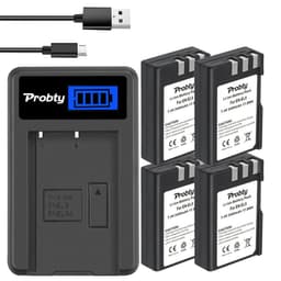 image-2400mAh EN EL9 EN EL9A EN-EL9 EL9A ENEL9 Batteries + LED Charger MH-23 for Nikon D40 D40X D60 D3000 D5000 Digital Camera battery
