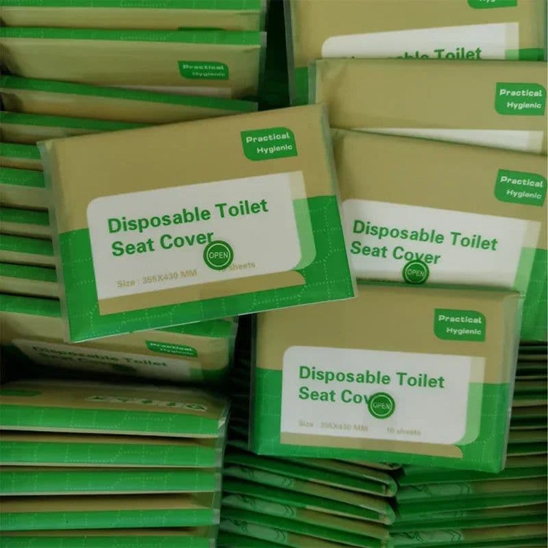 image-30/50PCS Disposable Toilet Seat Cover Type Travel Camping Hotel Bathroom Accessory Paper Waterproof Soluble Water
