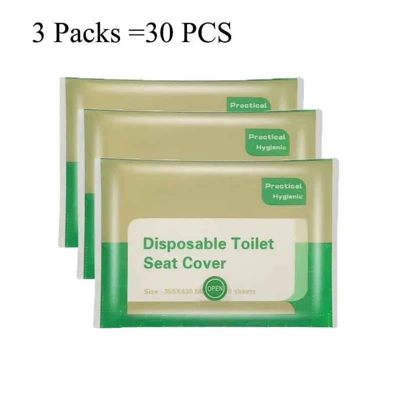 image-30/50PCS Disposable Toilet Seat Cover Type Travel Camping Hotel Bathroom Accessory Paper Waterproof Soluble Water