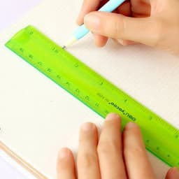 image-20cm, 30cm tape, flexible ruler multicolor students is not easy to break ruler school office stationery