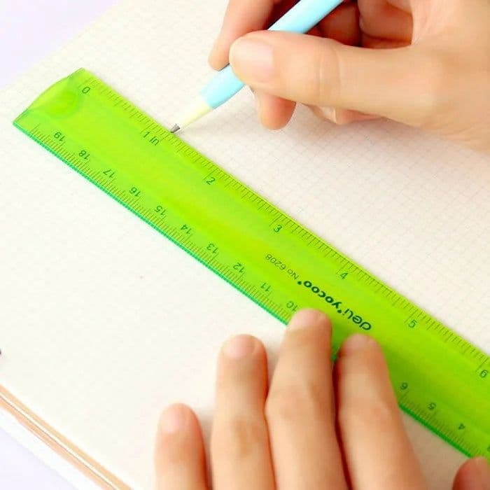 image-20cm, 30cm tape, flexible ruler multicolor students is not easy to break ruler school office stationery