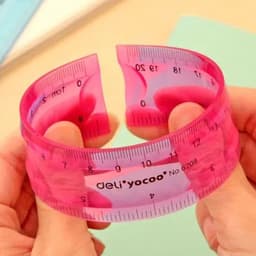 image-20cm, 30cm tape, flexible ruler multicolor students is not easy to break ruler school office stationery