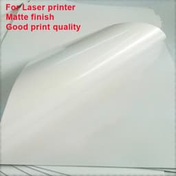 image-Waterproof A4 Blank Matte White Adhesive Vinyl Sticker Label Paper for Laser Printer