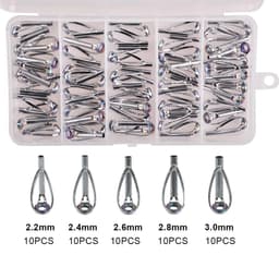 image-50/100PCS Fishing Rod Tips Repair Kit Rod Top Tip Replacement stainless steel Ceramic Ring Fishing Pole eyelets repair kit