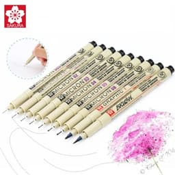 image-7/9/11/12 pcs Sakura Pigma Micron Pen Needle drawing Pen Lot 005 01 02 03 04 05 08 Brush pen Art Markers