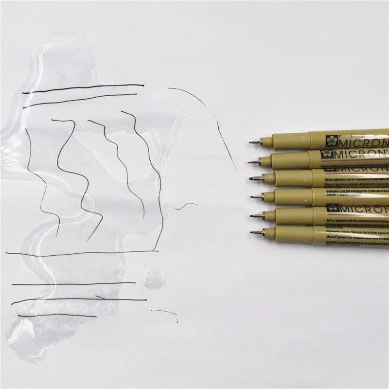 image-7/9/11/12 pcs Sakura Pigma Micron Pen Needle drawing Pen Lot 005 01 02 03 04 05 08 Brush pen Art Markers