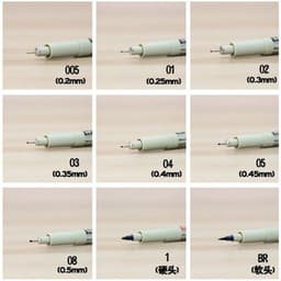 image-7/9/11/12 pcs Sakura Pigma Micron Pen Needle drawing Pen Lot 005 01 02 03 04 05 08 Brush pen Art Markers