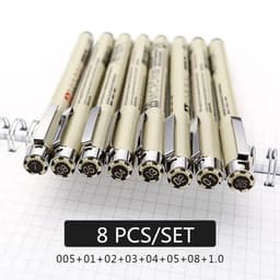 image-7/9/11/12 pcs Sakura Pigma Micron Pen Needle drawing Pen Lot 005 01 02 03 04 05 08 Brush pen Art Markers