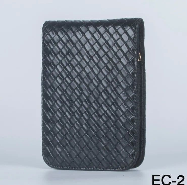 image-High Quality Top Great Black Brown Leather Pencil Case For 12 Fountain Or Roller Ball Pen Case