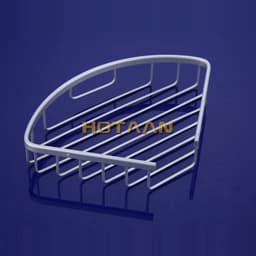 image-., Brand New, Aluminium bathroom accessory, kitchen and bathroom double shelf, Angel Rack, Corner Basket
