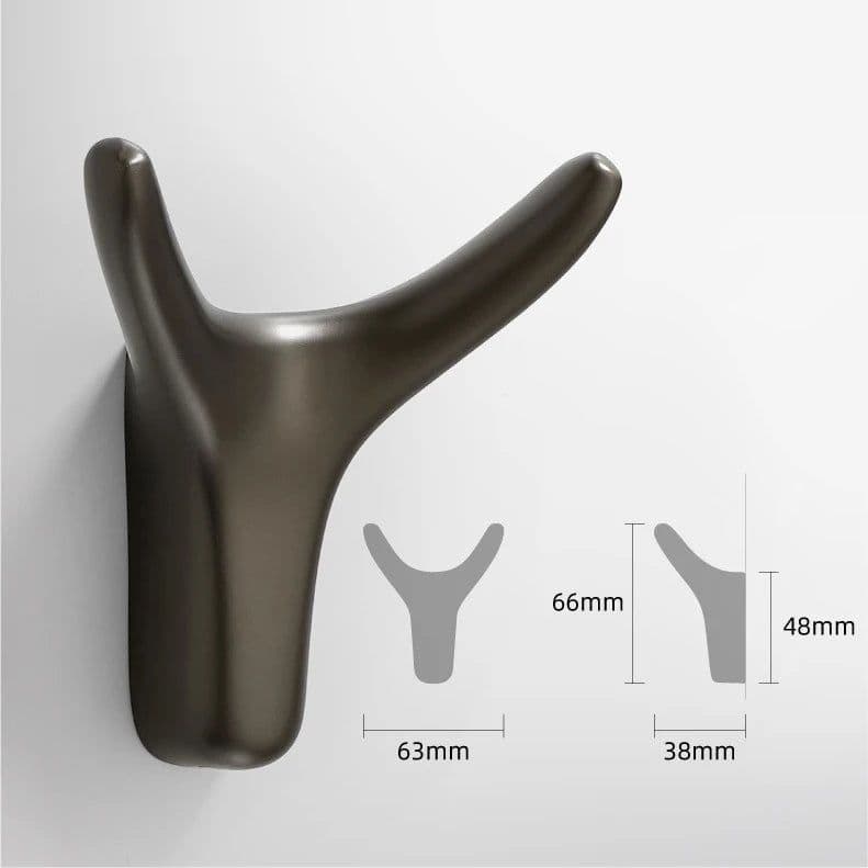 image-Wall Hanging Clothes Hook Bedroom Robe Hook Door Coat Hanger Hook Kitchen Cabinet Storage Hook Towel Hook Bathroom Accessories