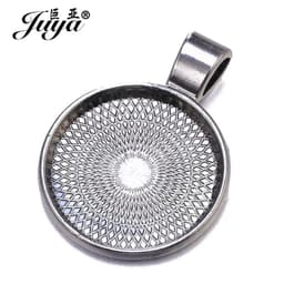 image-80PCS 20/25/30mm Pendant Cabochon Base For Jewelry Making DIY Necklaces Chokers Keychains Crafts Accessories Findings Wholesale