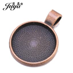 image-80PCS 20/25/30mm Pendant Cabochon Base For Jewelry Making DIY Necklaces Chokers Keychains Crafts Accessories Findings Wholesale