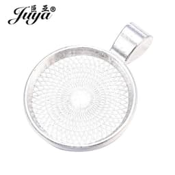 image-80PCS 20/25/30mm Pendant Cabochon Base For Jewelry Making DIY Necklaces Chokers Keychains Crafts Accessories Findings Wholesale