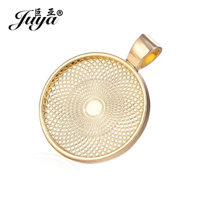 image-80PCS 20/25/30mm Pendant Cabochon Base For Jewelry Making DIY Necklaces Chokers Keychains Crafts Accessories Findings Wholesale