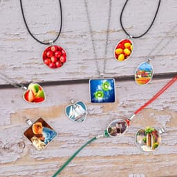 image-80PCS 20/25/30mm Pendant Cabochon Base For Jewelry Making DIY Necklaces Chokers Keychains Crafts Accessories Findings Wholesale