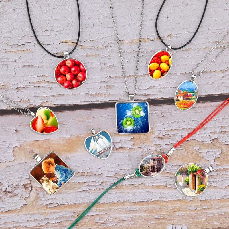 image-80PCS 20/25/30mm Pendant Cabochon Base For Jewelry Making DIY Necklaces Chokers Keychains Crafts Accessories Findings Wholesale