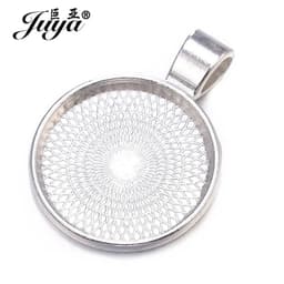 image-80PCS 20/25/30mm Pendant Cabochon Base For Jewelry Making DIY Necklaces Chokers Keychains Crafts Accessories Findings Wholesale