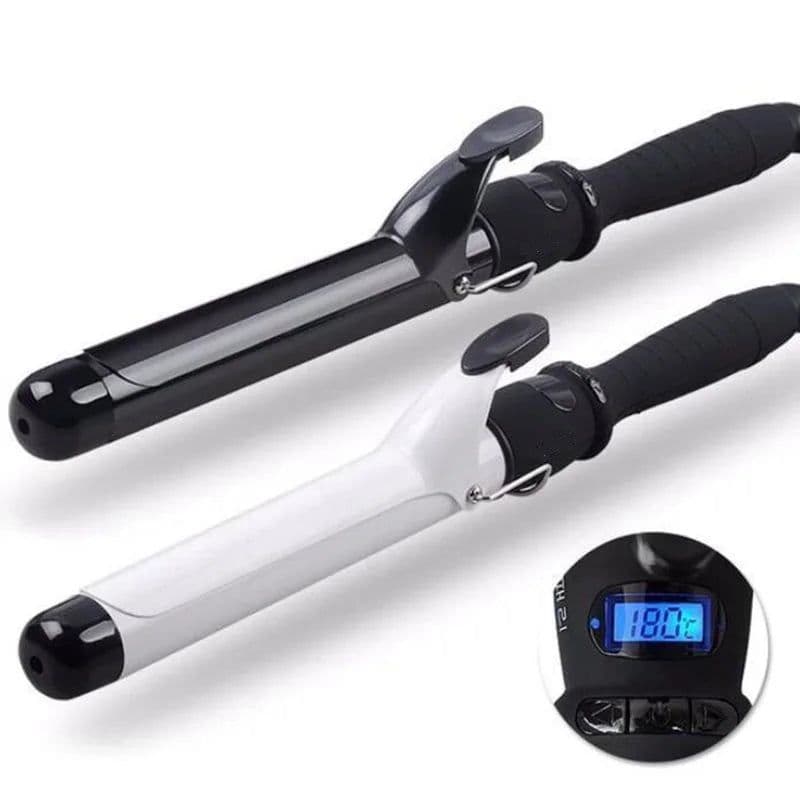 image-LCD Temperature Adjustment Hair Curler Professional Curling Irons Wand Wavers Beauty Styling Tools