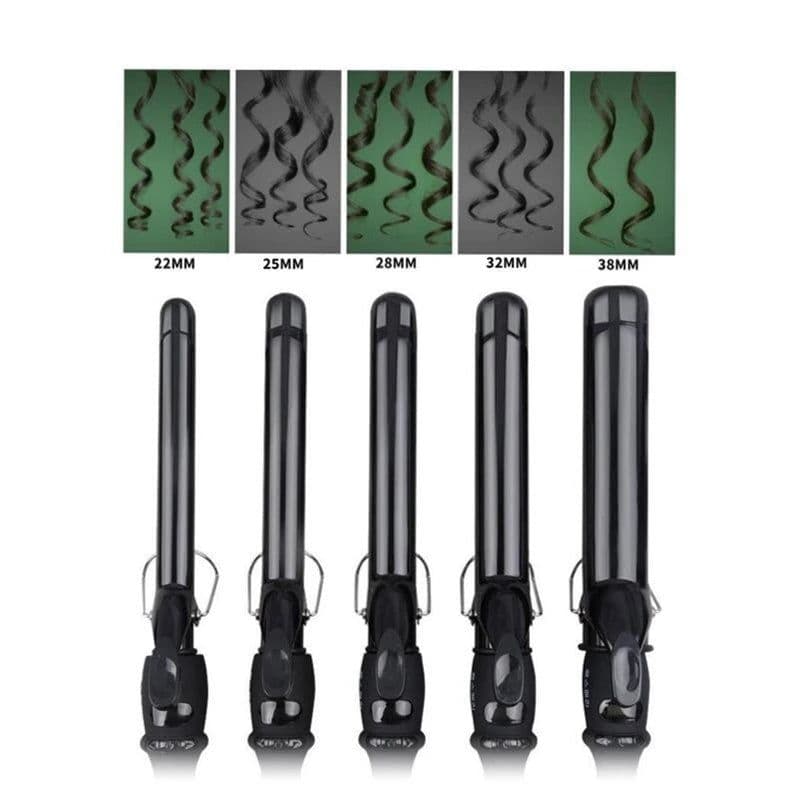 image-LCD Temperature Adjustment Hair Curler Professional Curling Irons Wand Wavers Beauty Styling Tools