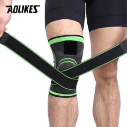 image-AOLIKES 1PCS Knee Support Professional Protective Sports Knee Pad Breathable Bandage Knee Brace Basketball Tennis Cycling