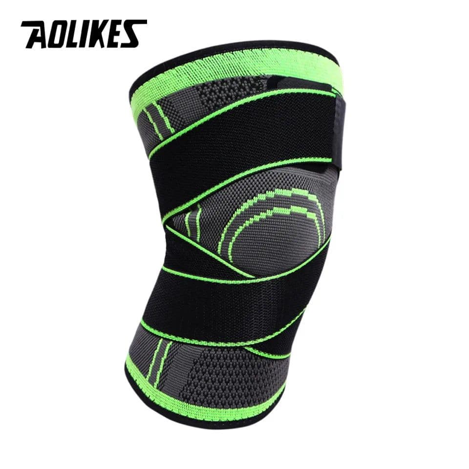 image-AOLIKES 1PCS Knee Support Professional Protective Sports Knee Pad Breathable Bandage Knee Brace Basketball Tennis Cycling