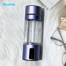 image-BlueVida Max 4500ppb DuPont N117 SPE/PEM Hydrogen Rich Water Bottle Generator Super Antioxidant ORP Can Breath H2 With Nose Kit