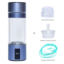 image-BlueVida Max 4500ppb DuPont N117 SPE/PEM Hydrogen Rich Water Bottle Generator Super Antioxidant ORP Can Breath H2 With Nose Kit