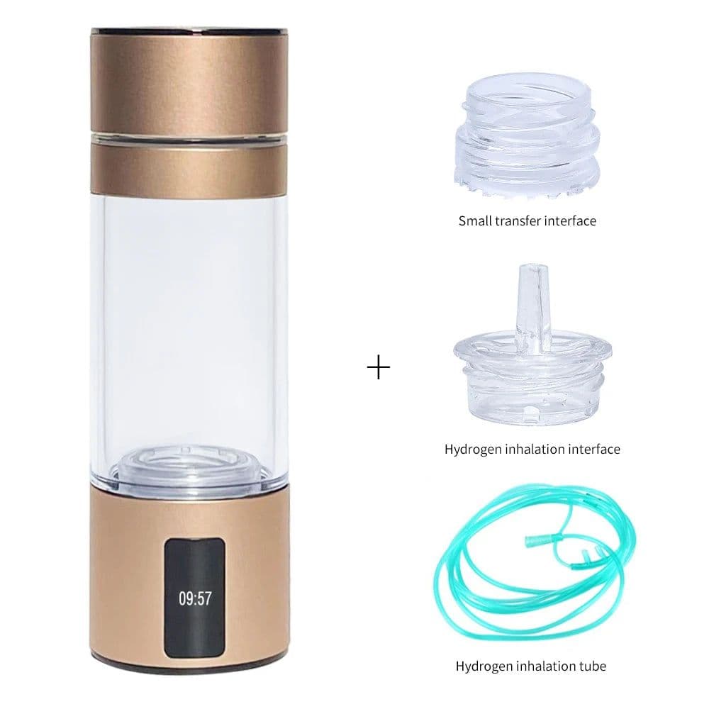 image-BlueVida Max 4500ppb DuPont N117 SPE/PEM Hydrogen Rich Water Bottle Generator Super Antioxidant ORP Can Breath H2 With Nose Kit