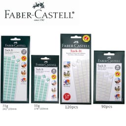 image-Faber castell Tack It Reusable & Revovable Adhesive Glue 50g/90Pcs 75g/120Pcs Blue/White For Home Office School