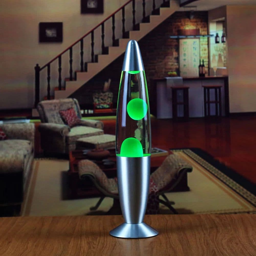 image-EU Plug Metal Base Wax Lava Lamp Night Light For Home Garden Evening Birthday Party Wedding Room Bedroom Table Decor