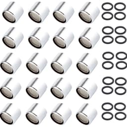 image-20 Pcs Water Saving Aerator Porcelain Bathroom Faucet Bubbler Spout Net Soft Flower Water Mouth Flowers To Prevent Splash