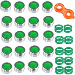 image-20 Pcs Water Saving Aerator Porcelain Bathroom Faucet Bubbler Spout Net Soft Flower Water Mouth Flowers To Prevent Splash