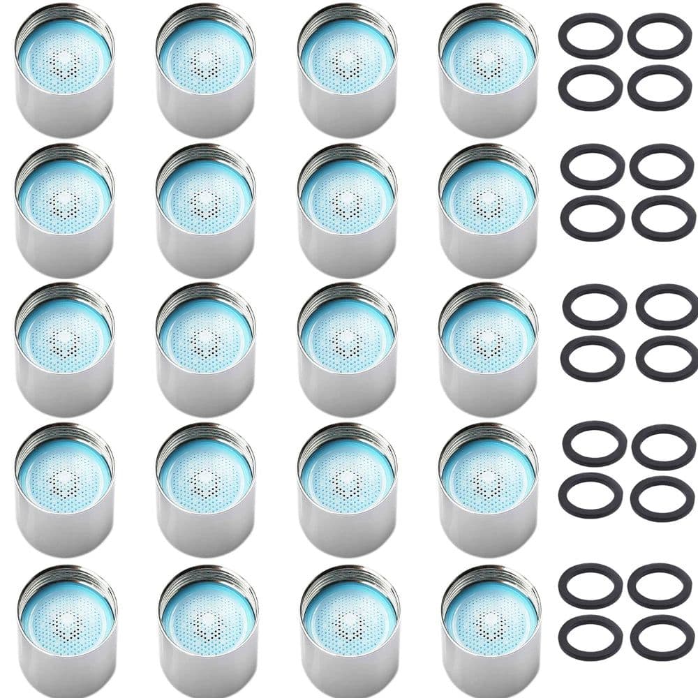 image-20 Pcs Water Saving Aerator Porcelain Bathroom Faucet Bubbler Spout Net Soft Flower Water Mouth Flowers To Prevent Splash