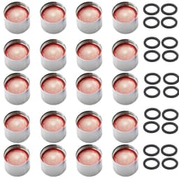 image-20 Pcs Water Saving Aerator Porcelain Bathroom Faucet Bubbler Spout Net Soft Flower Water Mouth Flowers To Prevent Splash