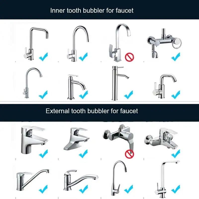 image-20 Pcs Water Saving Aerator Porcelain Bathroom Faucet Bubbler Spout Net Soft Flower Water Mouth Flowers To Prevent Splash