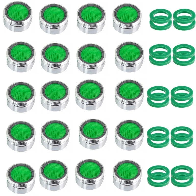 image-20 Pcs Water Saving Aerator Porcelain Bathroom Faucet Bubbler Spout Net Soft Flower Water Mouth Flowers To Prevent Splash