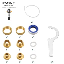 image-OSWNKW-03 Pre Filter Purifier Whole House Spin Down Sediment Water Filter Central Prefilter System Backwash Stainless Steel Mesh
