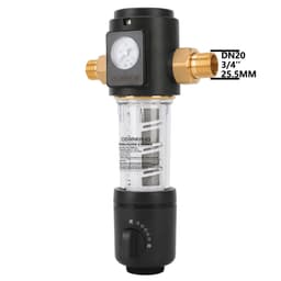image-OSWNKW-03 Pre Filter Purifier Whole House Spin Down Sediment Water Filter Central Prefilter System Backwash Stainless Steel Mesh