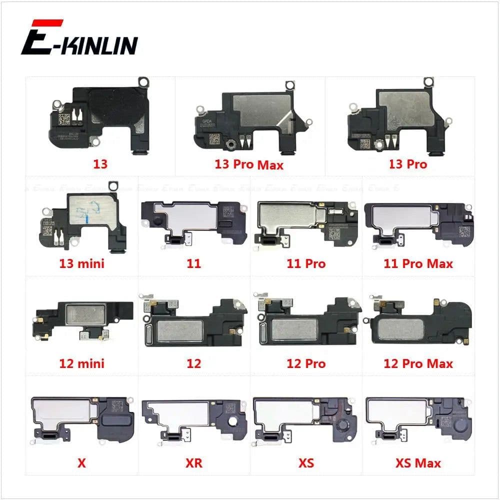 image-Top Front Earpiece For iPhone X XR XS 11 12 13 mini Pro Max EarPhone Ear Speaker Replacement Receiver Parts