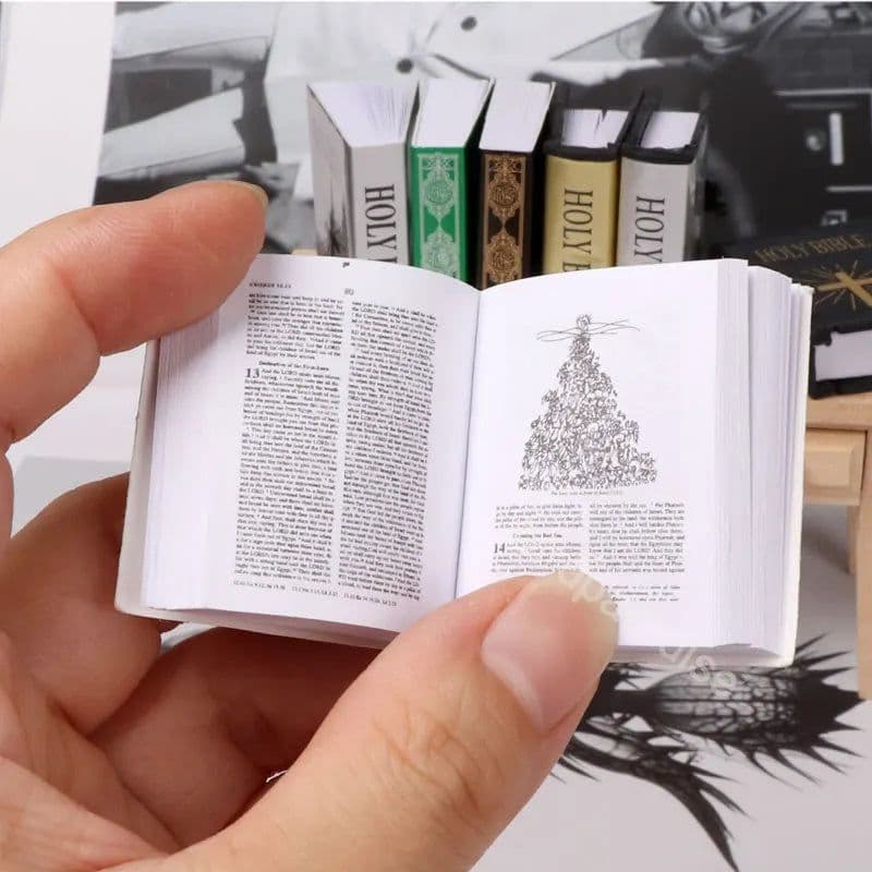 image-Mini Paper Books Boek Model Toys For Barbie Bjd Blythe Ob11 1/6 Miniature Dollhouse Furniture Decor Dolls Accessories Kids