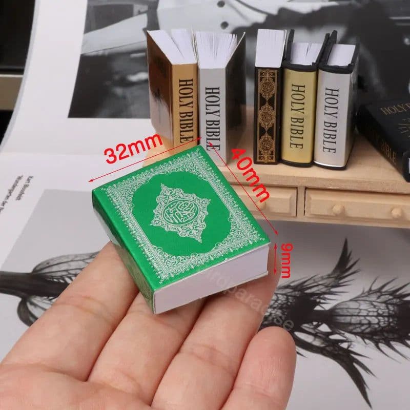 image-Mini Paper Books Boek Model Toys For Barbie Bjd Blythe Ob11 1/6 Miniature Dollhouse Furniture Decor Dolls Accessories Kids